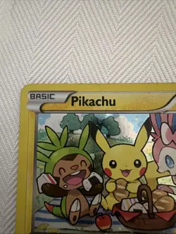 Pokemon Pikachu XY95 Holo 2016 Let's Eat Together Cutest Card - Image 2