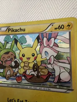 Pokemon Pikachu XY95 Holo 2016 Let's Eat Together Cutest Card - Image 3