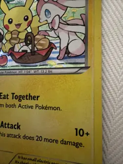 Pokemon Pikachu XY95 Holo 2016 Let's Eat Together Cutest Card - Image 4