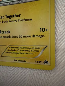 Pokemon Pikachu XY95 Holo 2016 Let's Eat Together Cutest Card - Image 5