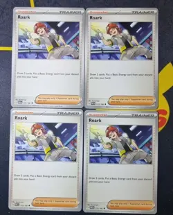 Pokemon Card 4x Pokemon TCG Roark 173/182 Playset Trainer Paradox Rift - Image 1