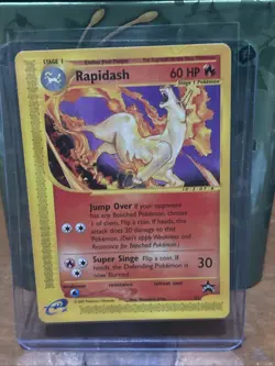 Pokemon Rapidash 51/53 WOTC Black Star Promo E Series Pokemon Card LP Rare Vtg - Image 1