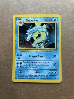Pokemon TCG Gyarados Holo Rare Card Base Set 6/102 Near Mint - Image 1