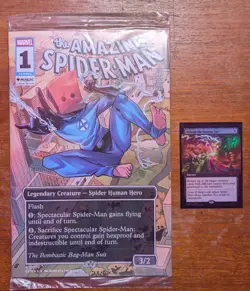 MTG Magic The Gathering Spider-Man Promo Comic & Sinister Six Card PAX West 2025 - Image 1