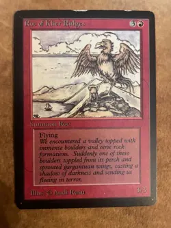 MTG BETA **RARE**ROC OF KHER RIDGES EX CONDITION! - Image 1