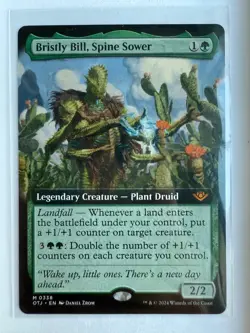 MTG Bristly Bill, Spine Sower Extended Art - OTJ - Never Played - Mint - Image 1