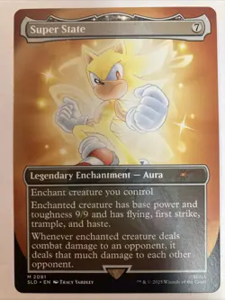 Super State NON-FOIL Sonic Secret Lair MTG 2081 M - Image 1