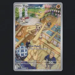 Timburr 183/167 Twilight Masquerade Illustration Rare Pokemon TCG NM 🔥 - Image 1