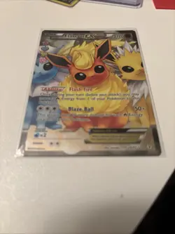 Generations Flareon-EX Ultra Rare full art holo rc28/rc32 2016 pokemon TCG - Image 4