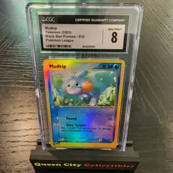 MUDKIP REV FOIL CGC NM 8 - 2003 Pokemon Black Star Promos - Pokemon League - 010 - Image 1