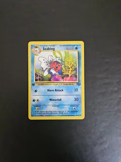 Pokemon TCG Seaking 46/64 1st Edition WOTC Jungle LP+ - Image 1