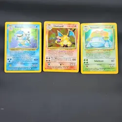 Pokemon TCG Base Set Charizard, Blastoise, Venusaur LP-MP READ DESCRIPTION - Image 1