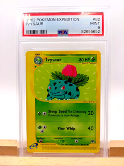 PSA 9 Ivysaur 82/165 Non - Holo Expedition 2002 Pokemon MINT Pop 41 - Image 1