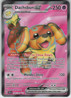 Pokemon Dachsbun ex - 160/142 SV07: Stellar Crown Ultra Rare NM - Image 1