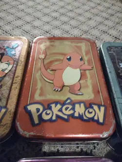 Pokemon Topps Series 1 and 2 TV Animation Edition lot of 8 Tins - Empty - Image 3