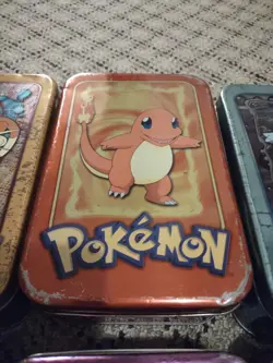 Pokemon Topps Series 1 and 2 TV Animation Edition lot of 8 Tins - Empty - Image 4