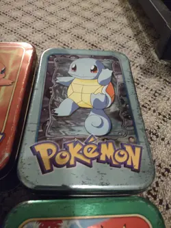 Pokemon Topps Series 1 and 2 TV Animation Edition lot of 8 Tins - Empty - Image 5