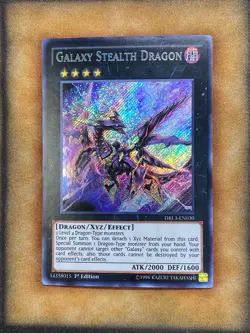 Yugioh Galaxy Stealth Dragon DRL3-EN030 Secret Rare 1st Ed LP - Image 1