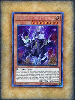 Yugioh Mekk-Knight Purple Nightfall MP18-EN183 Secret Rare 1st Ed NM - Image 1