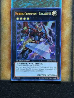 Yugioh Heroic Champion - Excalibur CT09-EN002 Secret Rare Limited Edition NM - Image 1