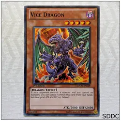 Vice Dragon - SDDC-EN009 - Common 1st Edition Yugioh - Image 1