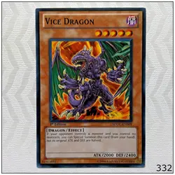 Vice Dragon - SDDC-EN009 - Common 1st Edition Yugioh - Image 1