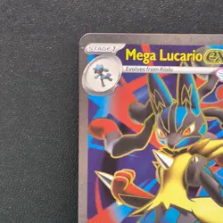 Mega Lucario Ex Ultra Rare 160/132 Mega Evolution Pokemon TCG Near Mint Card NM - Image 2