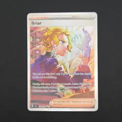 Pokemon TCG Card Briar 171/142 Stellar Crown Special Illustration Rare - NM - Image 1