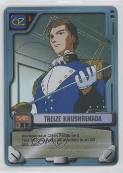 2001 Gundam MS War Trading Card Game Foil Treize Khushrenada #PL-010 - Image 1