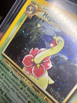 Pokemon TCG Meganium Neo Genesis HR Card #11/111 NM Condition DOUBLE SWIRL - Image 2