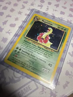Pokemon TCG Meganium Neo Genesis HR Card #11/111 NM Condition DOUBLE SWIRL - Image 3