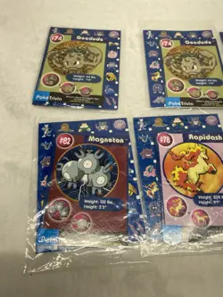 1999 Vintage Pokemon Poke Trivia Burger King Card Lot 9 Card Lot - Image 5
