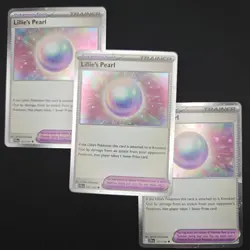 Pokemon TCG Card Lillie's Pearl 151/159 Journey Together Cosmos Holo - NM (x3) - Image 1