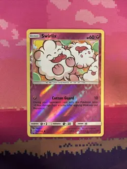 Pokemon Card Swirlix Cosmic Eclipse Reverse Holo 153/236 Near Mint - Image 1
