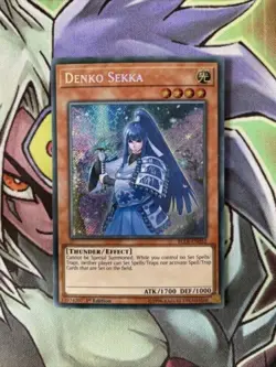 BLLR-EN052 Denko Sekka Secret Rare 1st Edition NM Yugioh Card - Image 1