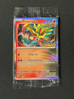 Gouging Fire SVP 151 Prerelease STAFF Pokemon Card Sv: Promo Cards SEALED - Image 1