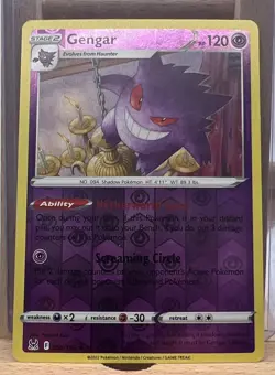 Gengar 66/196 Lost Origin Reverse Holo Rare Pokemon Card TCG 066/196 Pokemon - Image 1