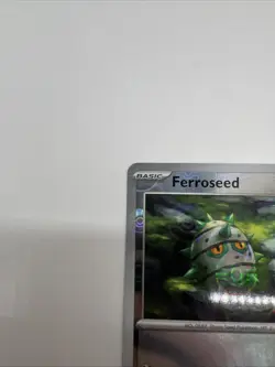 Pokemon TCG Ferroseed 068/086 White Flare Poke Ball Reverse Holo Card - NM - Image 4