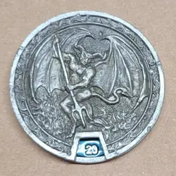 Reaper ProCounter Talisman MTG Metal Devil Diablo Spinning Life Counter 1998 - Image 1