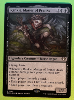 Rankle, Master of Pranks CMM 180 MTG NM/M Never Played - Image 1