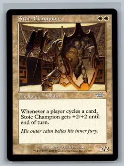 Magic The Gathering Legions Stoic Champion #21/145 MTG TCG CCG - Image 1