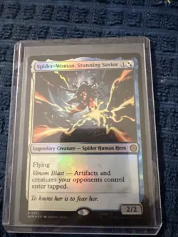 Spider-Woman Stunning Savior Foil - MtG Spider-Man - NM - Image 1