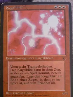 MTG The Dark, Ball Lightning, RARE French Language, 1995 Magic. Limited - Image 1
