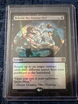 FOIL Behold the Sinister Six - MtG Spider-Man Magic The Gathering - Image 1