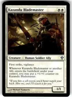 Kazandu Blademaster Zendikar Regular MTG - Image 1