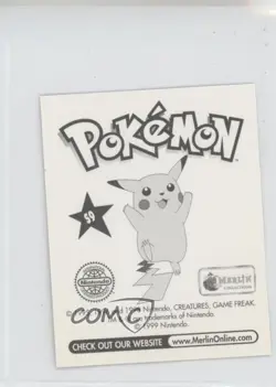 Paras Merlin Pokemon Album Stickers Silver Prism #S9 1999 - Image 2