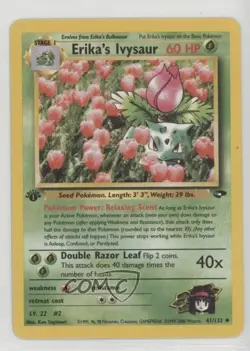 Erika's Ivysaur 1st Ed. Pokemon Gym Challenge #41 2000 - Image 1