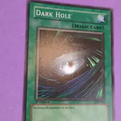 Yugioh Dark Hole LOB-052 1st Edition Holo Super Rare - Never Played NM - Image 3
