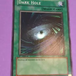 Yugioh Dark Hole LOB-052 1st Edition Holo Super Rare - Never Played NM - Image 4