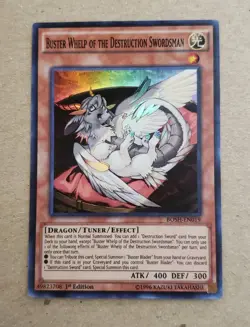 YUGIOH-1x- Buster Whelp of the Destruction Swordsman - BOSH-EN019 - Super - MP - Image 1